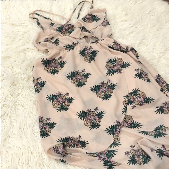 Flying Tomato Pink Floral Tulip High-low Hem Dress - Picture 2 of 8